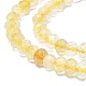 Chapelets de perles de citrine naturelle G-F715-091-3