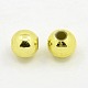 Perles rondes acryliques de placage en plastique PACR-L003-4mm-G-2