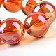 Chapelets de perles en verre électroplaqué X-EGLA-Q062-8mm-A13-4