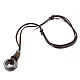 Men Adjustable Cowhide Pendant Necklaces NJEW-BB31311-9
