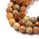 Chapelets de perles en agate fou naturel G-A129-3mm-17-3