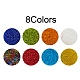 8 цветные стеклянные бусины SEED-YW0001-56-2