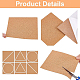 Benecreat 8 paquet de feuilles de liège isolantes rectangle en liège auto-adhésives pour planchers DIY-BC0009-21-5