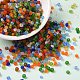 Perline di semi di vetro dai colori smerigliati SEED-A030-02B-1