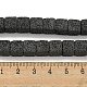 Natürliche Lavasteinperlenstränge&nbsp;G-C136-F02-01-4