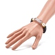 Chunky Acrylic Curved Tube Beads Stretch Bracelet for Teen Girl Women BJEW-JB06993-02-3
