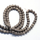 Chapelets de perles rondes en verre peint de cuisson DGLA-Q020-8mm-15-3