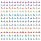 塩ビウォールステッカー  壁飾り  三角形模様  900x390mm  2枚/セット DIY-WH0228-846-1