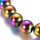 Nichtmagnetische Armbänder aus synthetischem Hämatit mit Perlen BJEW-G625-01-3