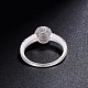 Shegrace 925 anillo de dedo de plata esterlina JR517A-4