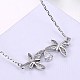 Cute Sterling Silver Pendant Necklaces NJEW-BB29131-1