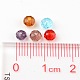 Faceted Rondelle Transparent Glass Beads GLAA-R152-4mm-M1-4