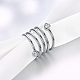 Elegante anillo de dedo de circonio cúbico de latón RJEW-BB18904-8-5