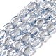 Chapelets de perles en verre électroplaqué&nbsp;EGLA-Q128-07A-AB05-1