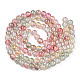 Chapelets de perles en verre craquelé peint DGLA-R053-03K-2