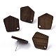 Fornituras de aretes de madera de nogal X-MAK-N033-002-1