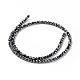 Electroplate Non-magnetic Synthetic Hematite Beads Strands G-L487-C-15-2