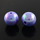 AB Color Plated Acrylic Gumball Beads for Bubblegum Necklace PACR-R204-18mm-M-2