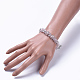 Perle di vetro braccialetti BJEW-JB04407-02-5