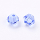 Faceted Bicone Imitation Crystallized Crystal Glass Beads X-G22QS062-2
