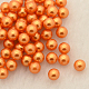 Kein Loch abs Kunststoff Nachahmung Perlenperlen MACR-F033-4mm-04-1