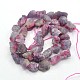 Natural Purple Red Tourmaline Bead Strands G-N0045-07C-2