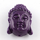Gefärbt Buddha-Kopf synthetical Korall CORA-R011-17G-1