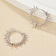 925 серьги-кольца из стерлингового серебра с родиевым покрытием RU6100-2-2