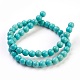Chapelets de perles en turquoise synthétique TURQ-G106-10mm-02D-3