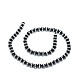 Brins de perles d'onyx noir naturel G-F604-08A-6mm-2