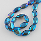 Electroplate Glass Beads Strands EGLA-S059-22x14mm-03-2