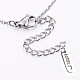 304 Stainless Steel Pendant Necklaces NJEW-G291-12-3
