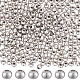 Beebeecraft 400pcs 304 perles en acier inoxydable STAS-BBC0003-61A-1