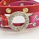 Valentines Day Gift Ideas for Girlfriend PU Leather Triple Wrap Bracelets X-BJEW-C284-M-3