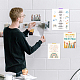Rechteck mit Gesichtsmusterpapier&nbsp;DIY-WH0349-119-040-7