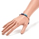 Rundes Stretch-Armband mit natürlichen und synthetischen gemischten Edelsteinen für Frauen BJEW-JB08336-6