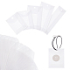 パンダホールエリート100個5スタイル半透明野菜羊皮紙バッグ  長方形の白紙の袋  ホワイト  6.5~11x4.5~5x0.02cm  20個/スタイル DIY-PH0008-55-7