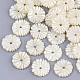 Perles de coquillage blanc naturel X-SSHEL-R045-23-1