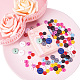 2-Hole Flat Round Resin Sewing Buttons Sets BUTT-PH0002-02-5
