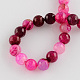 Dyed Natural Multi-Color Agate Beads Strands G-R177-12mm-01-2