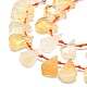 Brins de perles de citrine naturelle de grade A G-E576-20-3