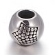 Retro 316 Surgical Stainless Steel European Style Beads OPDL-L013-23AS-2