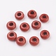 Natürliche rote Jaspis europäischen Perlen G-G740-12x6mm-04-1