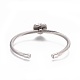 304 Stainless Steel Cuff Bangles BJEW-F400-09P-4