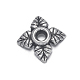 Antique Silver Tibetan Silver Flower Bead Caps X-AA0551-1