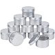 Ph pandahall 12 Packung 6 Unzen runde Metalldosen Dosen mit festen Schraubdeckeln leere Blechbehälter für Kerzen Kunsthandwerk CON-PH0001-56P-1