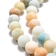Brins de perles d'amazonite de fleurs naturelles G-G692-01F-10mm-2