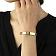Placage ionique (ip) 304 bracelets d'identification en acier inoxydable BJEW-K238-06G-5
