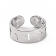 304 полое кольцо из нержавеющей стали с открытым крестом для женщин RJEW-C053-02P-2