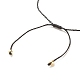Ensemble de bracelets de cordon de perles rondes de pierres précieuses naturelles et synthétiques de style 6pcs 6 BJEW-JB08014-7